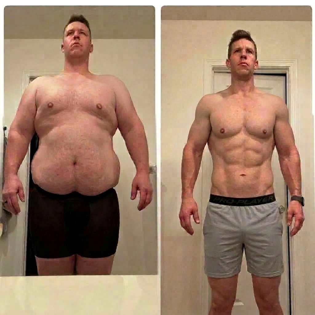 James C. body transformation documented result